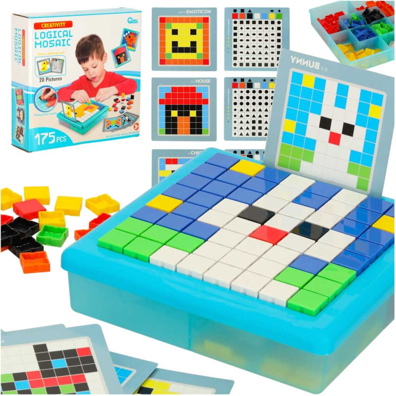 Radoši puzzle mozaīkas bloki