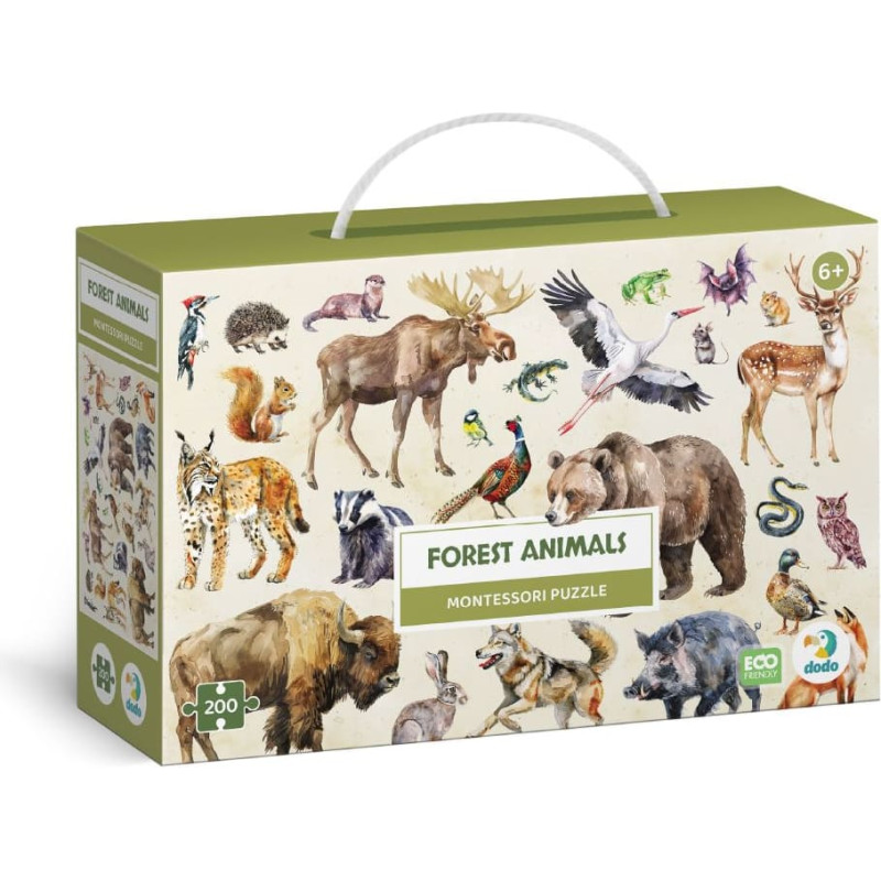 Dodo Edukacinė dėlionė Montessori delione "Mi&scaron;ko gyvūnai"