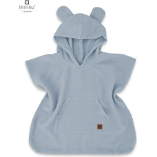 Miminu KIECZMERSKI Ponczo plażowe, szybkoschnące rozmiar 1-4 lat MUŚLIN bawełna 100% jeans