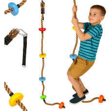 Kabinėjimosi virvė su platforminiais mazgais, skirta sūpynėms, 200 cm