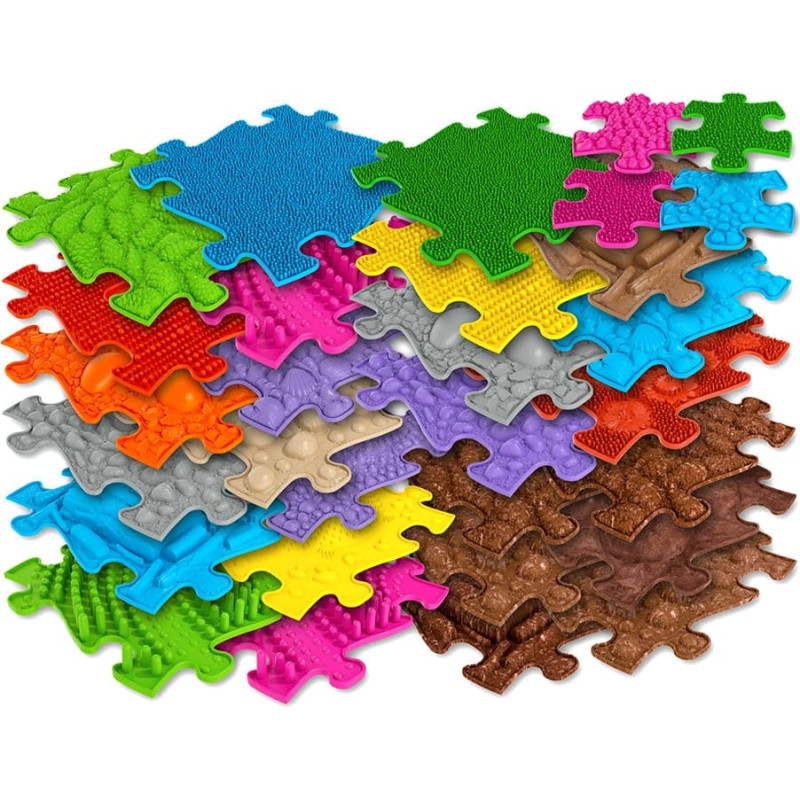 Woopie ortopedinis sensorinis kilimėlis „Royal Puzzle“ – 26 detalės + 4 mažos