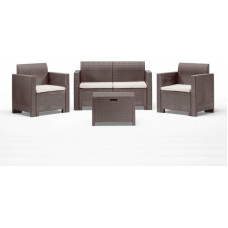 Bica Dārza mēbeļu komplekts Set Nebraska 2 bē&scaron;s