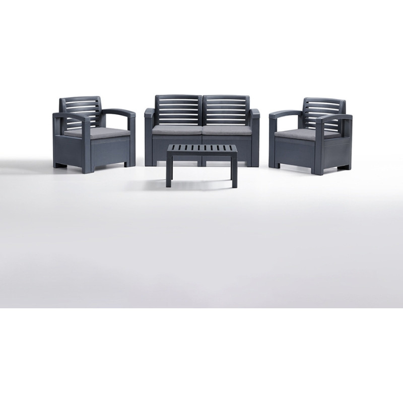 Bica Dārza mēbeļu komplekts Set Nevada 2 pelēks