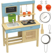 Classic World medinė virtuvėlė XXL su priedais