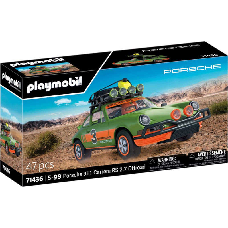 Playmobil LICENSED VEHICLES Porsche 911 Carrera RS 2.7, bekelės versija 71436