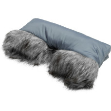 Sensillo muff with faux fur graphite 8541