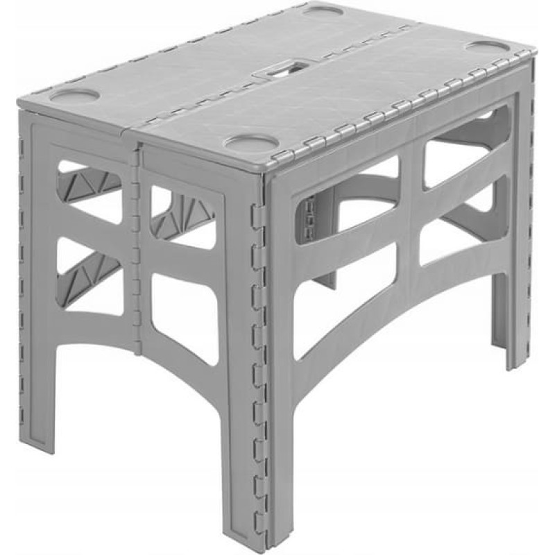 Keeeper Salokāms āra galds L ar kravnesību līdz 80kg Timo 70x45x55cm pelēks