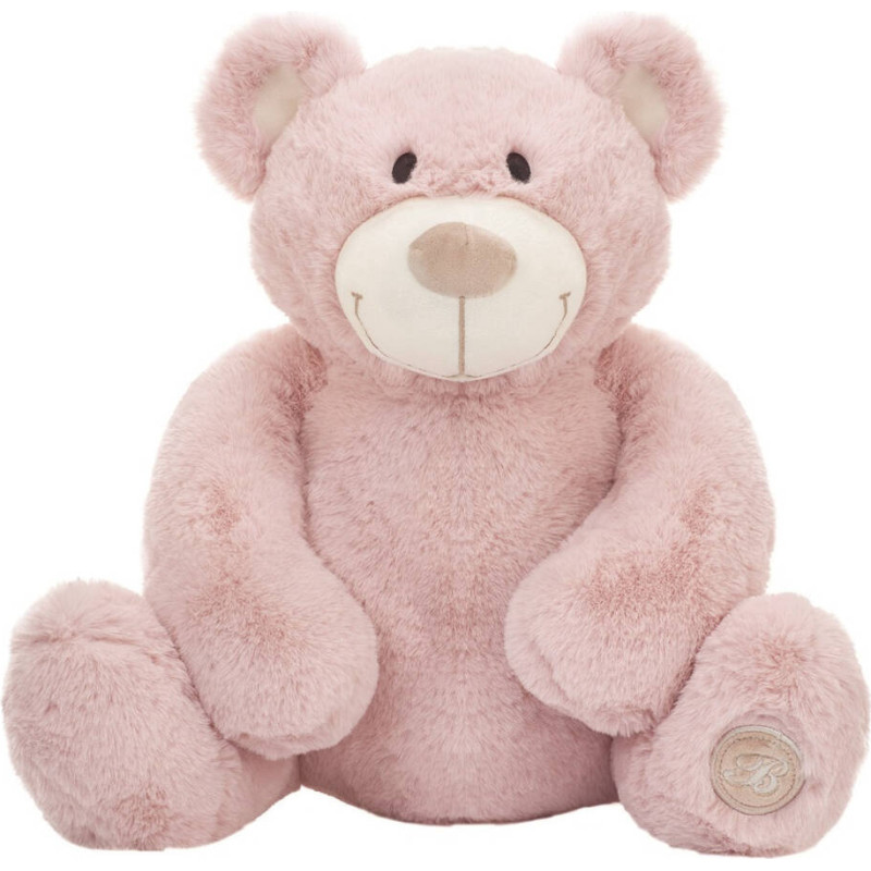 Beppe Pliušinis žaislas - 13974  - TEDDY BEAR - JACOB - PINK - 25 cm