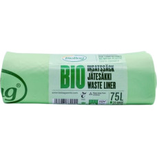 Biobag Atkritumu maisi kompostējami BioBag 75L (20 gab. rullī) 23mkr. 65x90cm zaļi