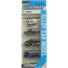 Other 551367 ZESTAW AUT POLICJA z HELIKOPTEREM