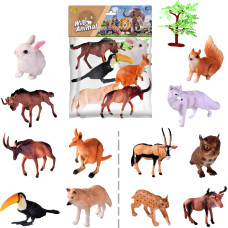 ZWIERZĘTA DZIKIE ZOO 6 SZTUK