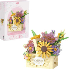 KLOCKI KOSZ Z KWIATAMI 1263 ELEMENTY