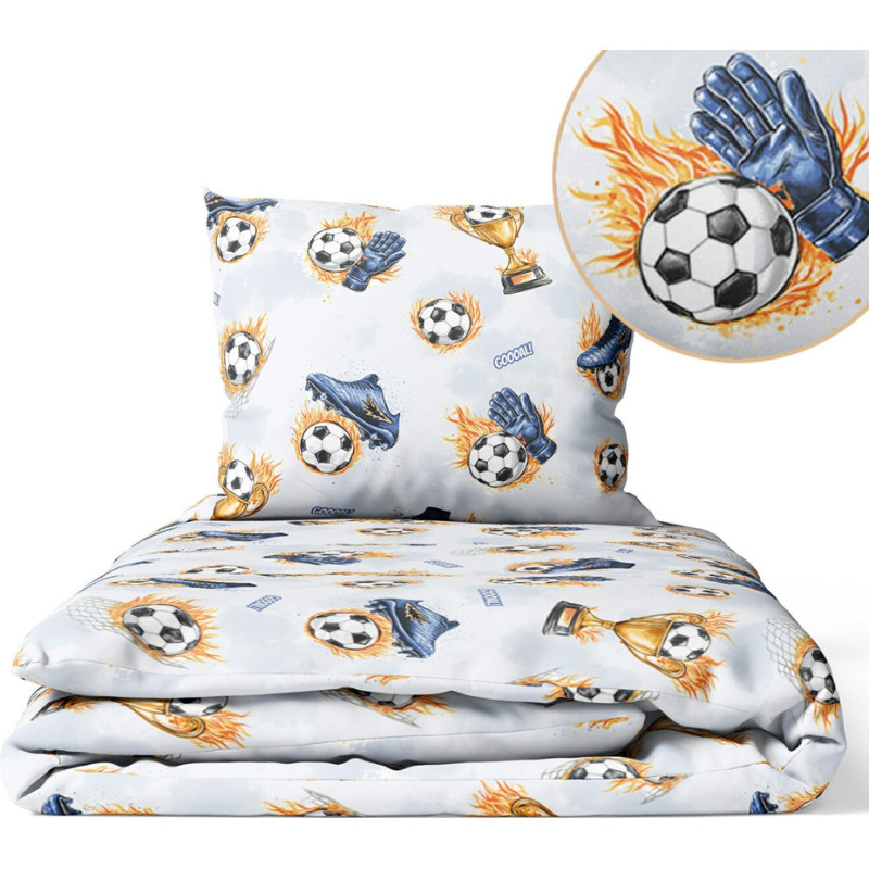 Ankras Cover set -  2 pcs - 135x100, 40x60 - FOOTBALL