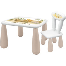 Maltex Nocnik z pozytywką Misiu brudny różowy