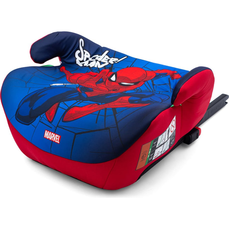Vaikiška automobilinė paaukštinimo kėdutė su ISOFIX – Žmogus-voras (Spider-Man)