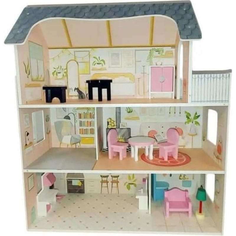 Smily Play medinis lėlių namelis – SN85295 / 52955 – su LED apšvietimu