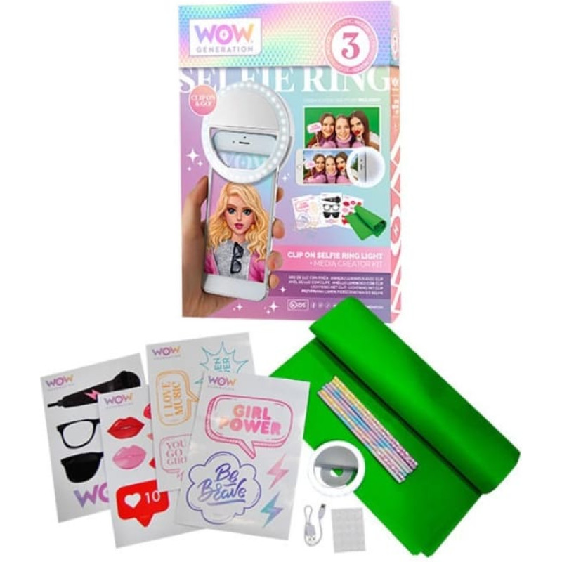 Kids Euroswan - Akcesoria Licencyjne SELFIE LIGHT WITH ACCESSORIES WOW GENERA