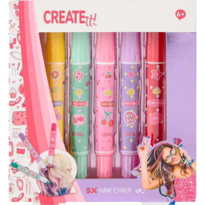Create IT! juuksekriidid 5 tk