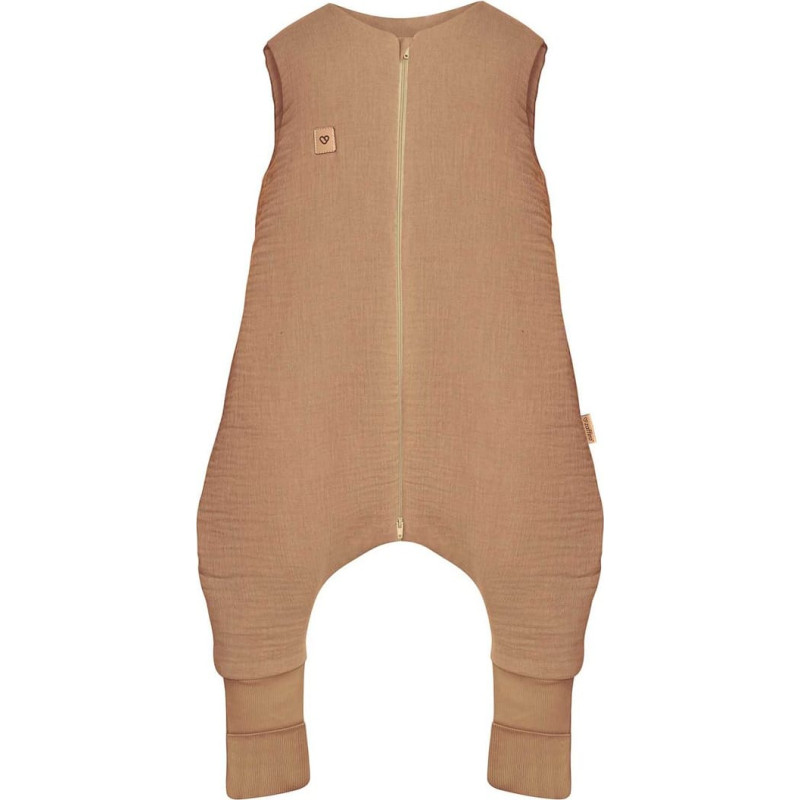 Sleeping bag with legs muslin 2,5 TOG Malaga 2-4y toffee