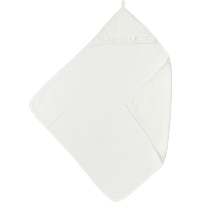 Meyco Baby dvielis ar kapuci terry Ruffle Offwhite 80x80cm