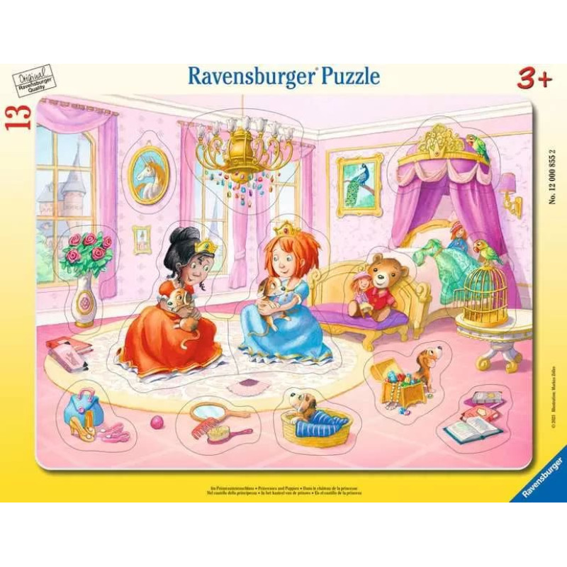 Ravensburger Flat puzzle 8&ndash;17 pcs. Princesses and Puppies 3+