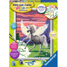 Ravensburger Paint by numbers Glitter 18x24 cm Pegasus