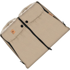 Two-parts hand muffs Scandi beige