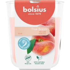 Bolsius Svece arom. stikla gl. True Scents &Oslash;80x73mm peach