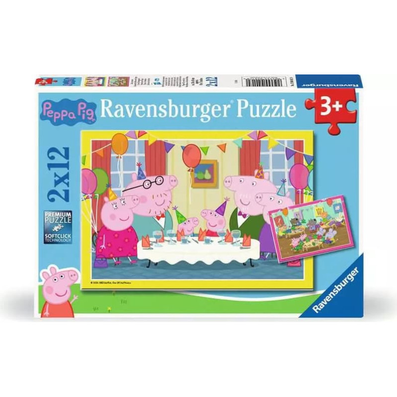 Ravensburger Puzzle 2x12 pcs Peppa Pig