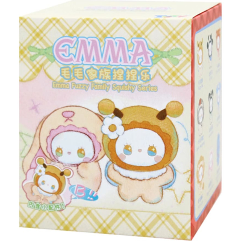 Lucky Emma LOVELY EMMA Pliu&scaron;inis raktų pakabukas-siurprizas - Fuzzy Family Squishy Series
