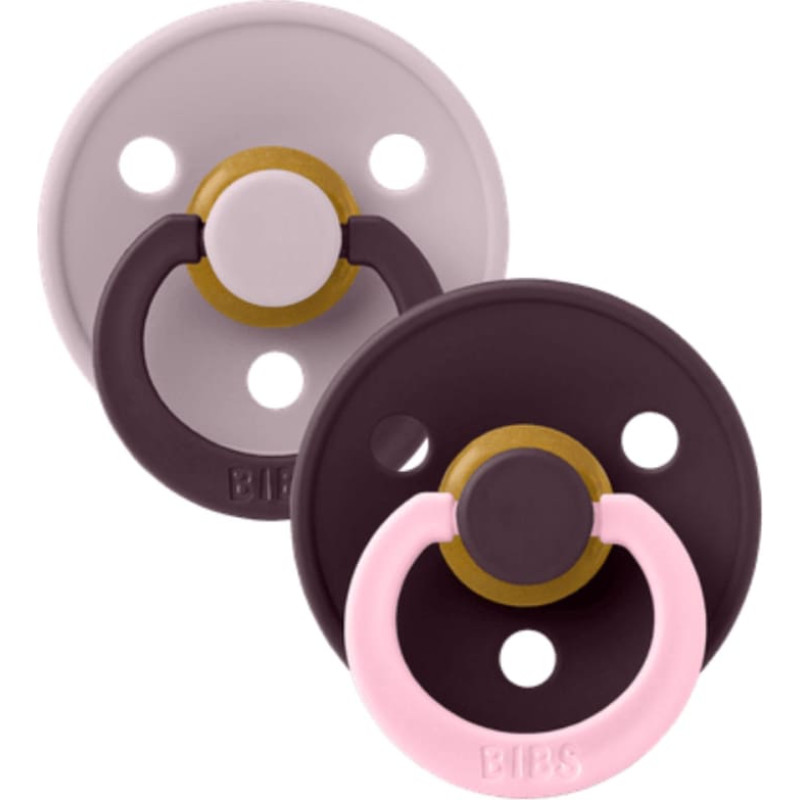 Bibs Studio Collection Colour Round &ndash; Fusion Dusky Lilac Plum Mix 0-6m 2pcs