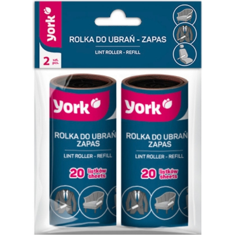York Putekļu rullī&scaron;u rezerves 2 gab.