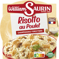 William Saurin Risotto with chicken and mushrooms, in a tray, 280 g