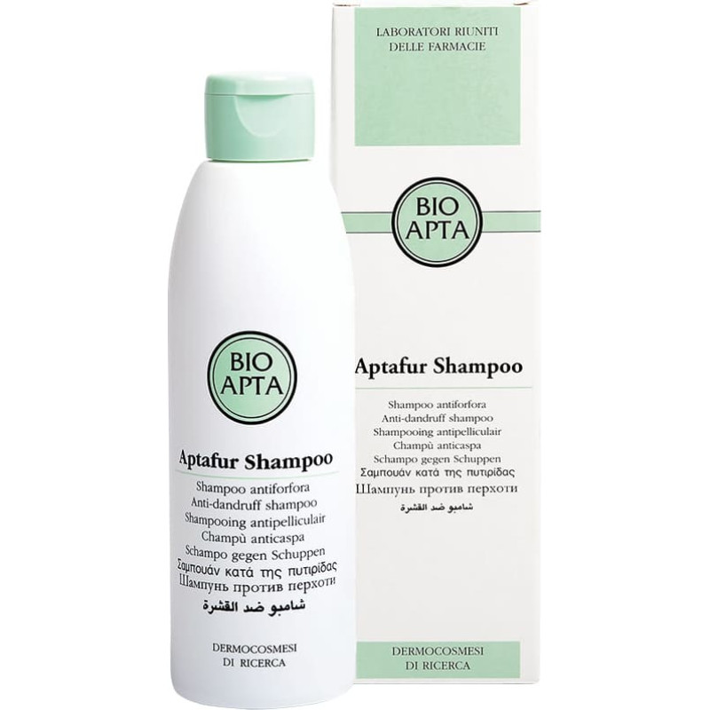 Bioapta Aptafur shampoo (bezsulfātu pretblaugznu &scaron;ampūns pH 5,5) 200 ml
