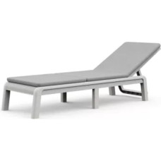 Keter Sauļošanās krēsls Atlas ar spilvenu balts