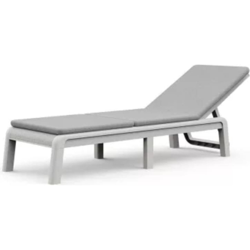 Keter Sauļošanās krēsls Atlas ar spilvenu balts