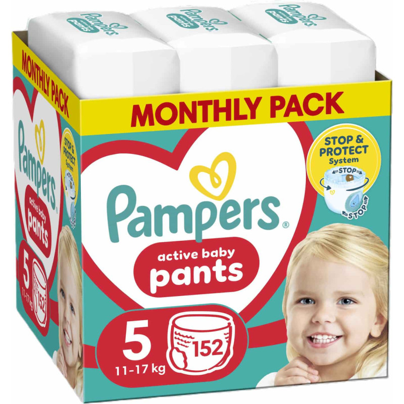 Pampers Pants autiņbiksītes, 5. izmērs, 12kg-17kg, 152 gab. - 81748892