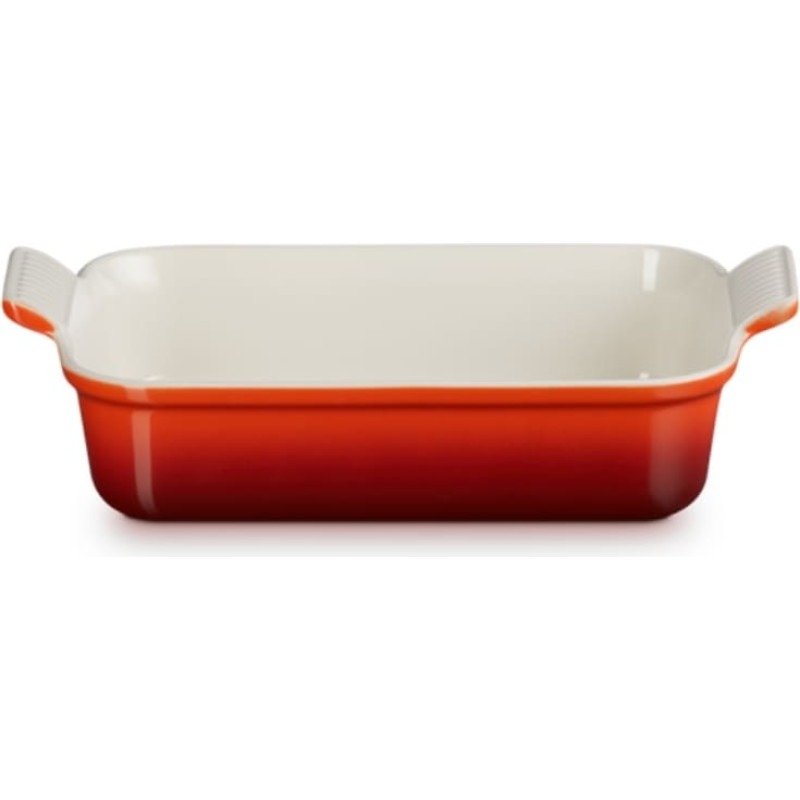 Le Creuset Cepamtrauks taisnstūra Heritage akmens masas 26x19cm / 2,4L sarkans