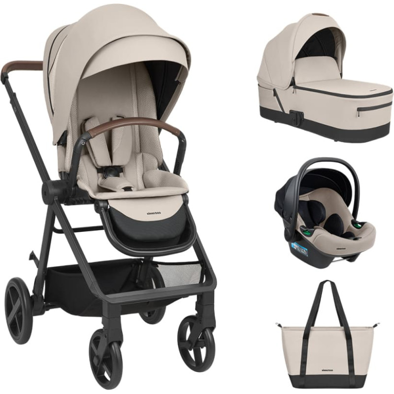 Stroller 3in1 with carrycot Mia Beige 2026