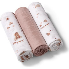 Babyono 397/15 BAMBOO DIAPERS 3PCS BROWN