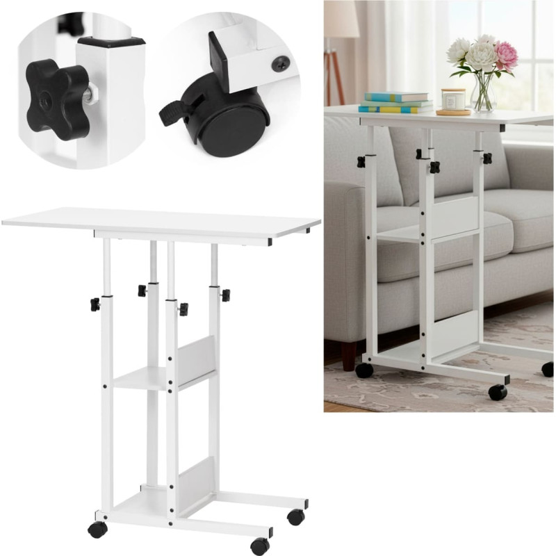 Springos Mobilus stalas 73–85 x 40 x 80 cm HF0059