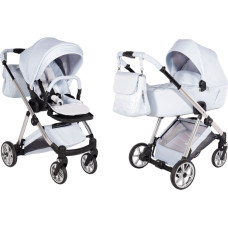 Junama Universalus vežimėlis 2 in 1 Ellegante Lame’ 03 blue