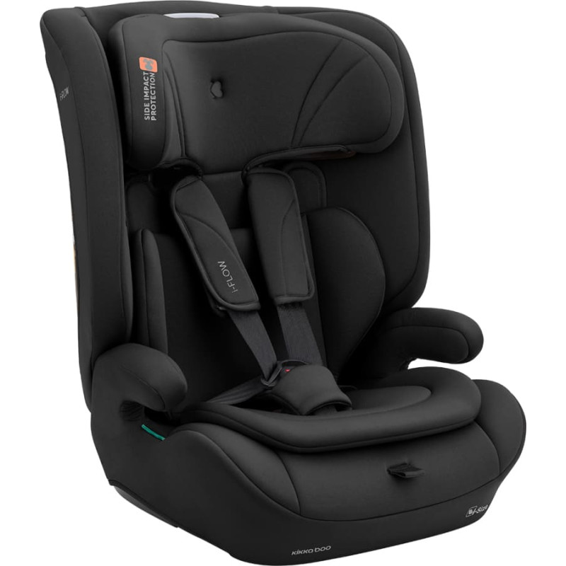 KIKKABOO Automobilinė kėdutė 76-150 cm i-Flow i-SIZE Black