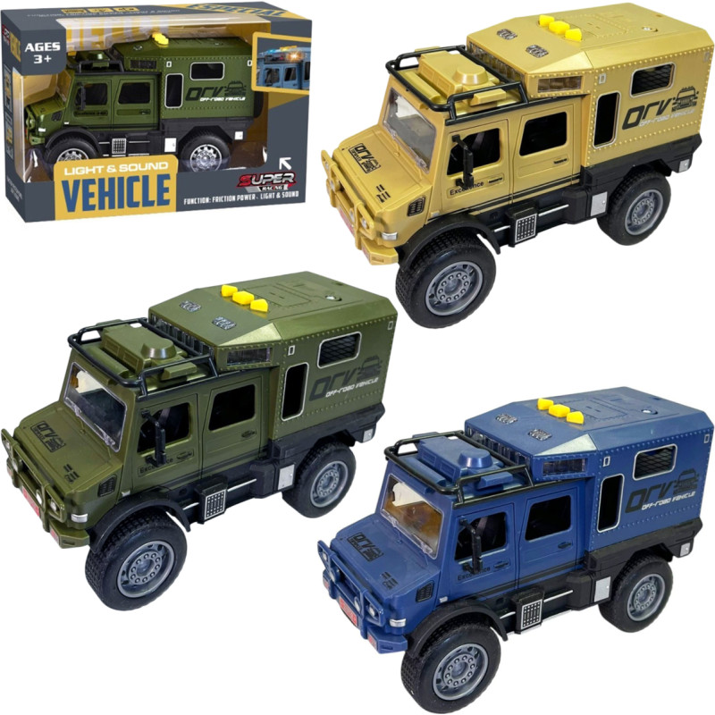 AUTO CIĘŻARÓWKA WOJSKOWA ŚWIATŁO DŹWIĘK