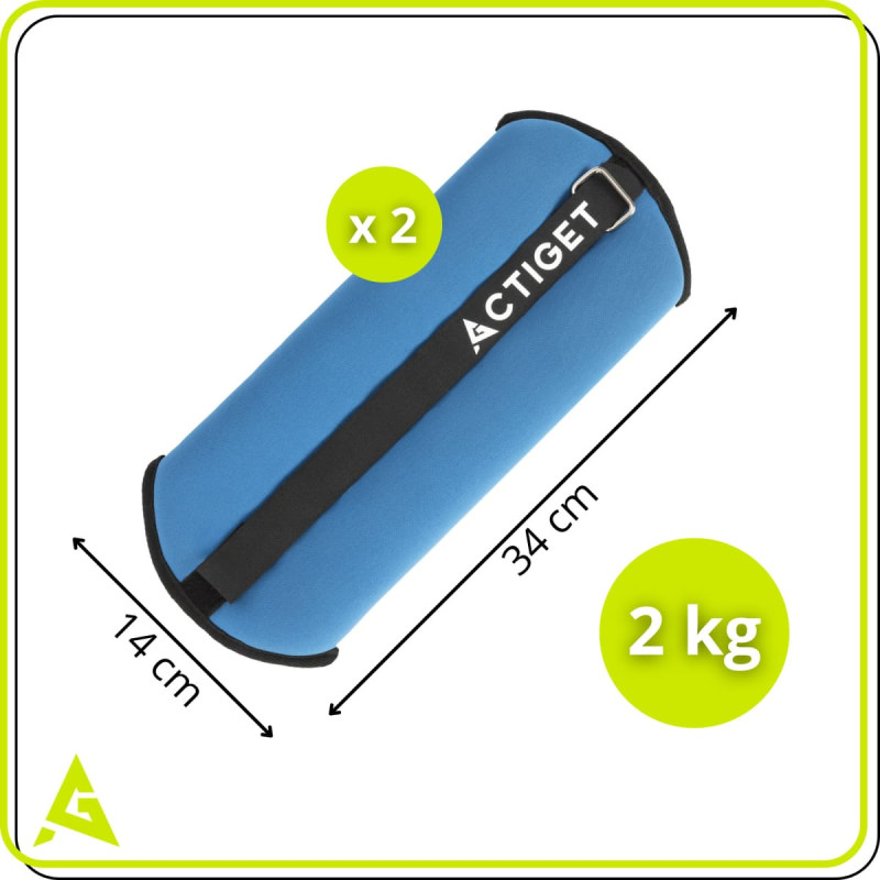 Springos Svoriai treniruotėms 2 x 2 kg ACT0130
