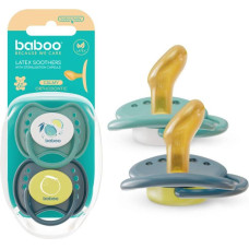Baboo Calmy Orthodontic Latex Soother Lagoon Fiesta 6+ Months, 2 pcs