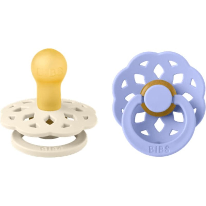 Bibs Boheme SS26 pacifiers Ivory /Hush 6-18m 2pcs