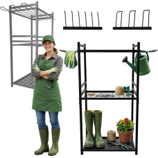 LUARO dārza darbarīku statīvs grābekļi lāpstas lāpstas slotas darbnīcas organizators