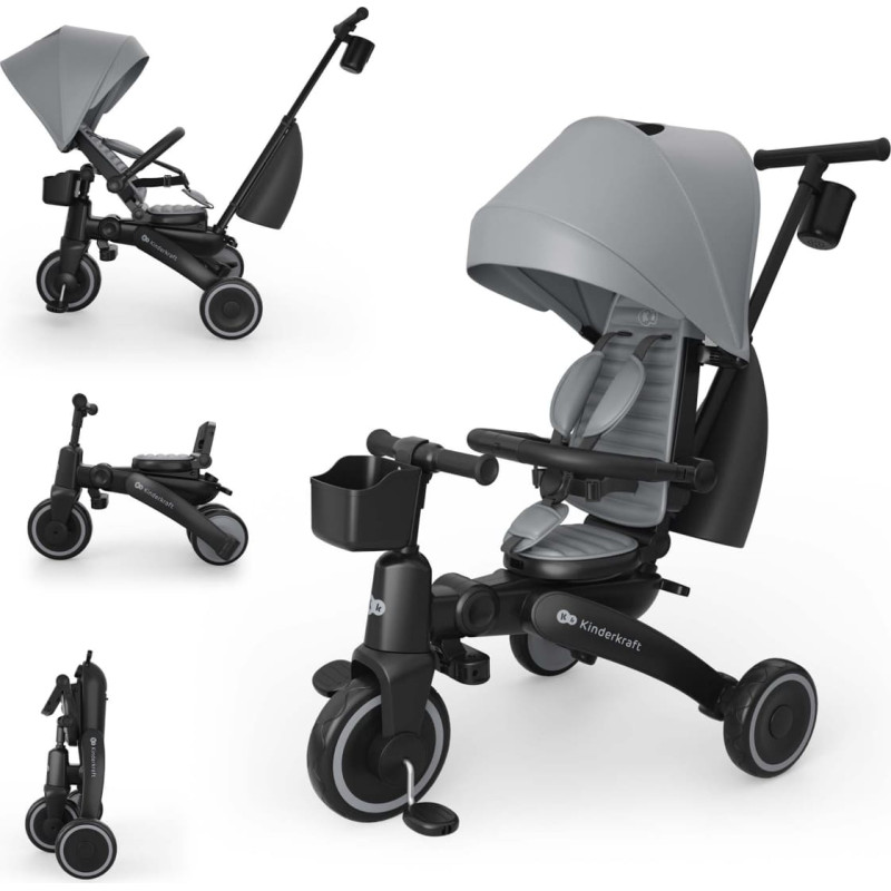 Kinderkraft triratukas JAZZ 3 grey