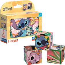 KLOCKI OBRAZKOWE STITCH 6 ELEM.